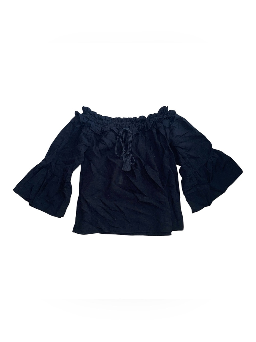 NWT my tribe black off shoulder top